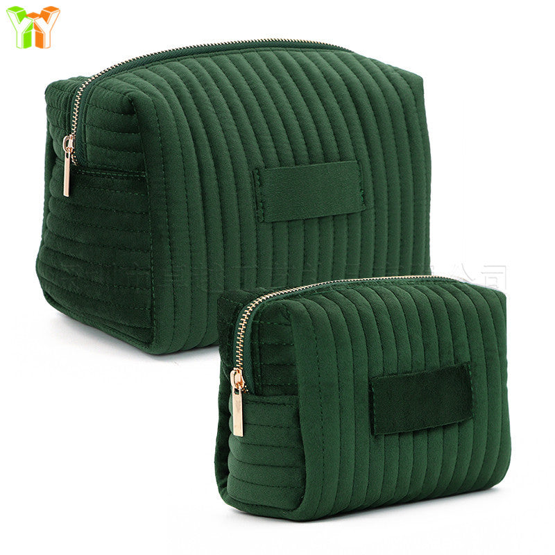 Wholesale Large Capacity Velvet Makeup Multifunctional Storage Bag